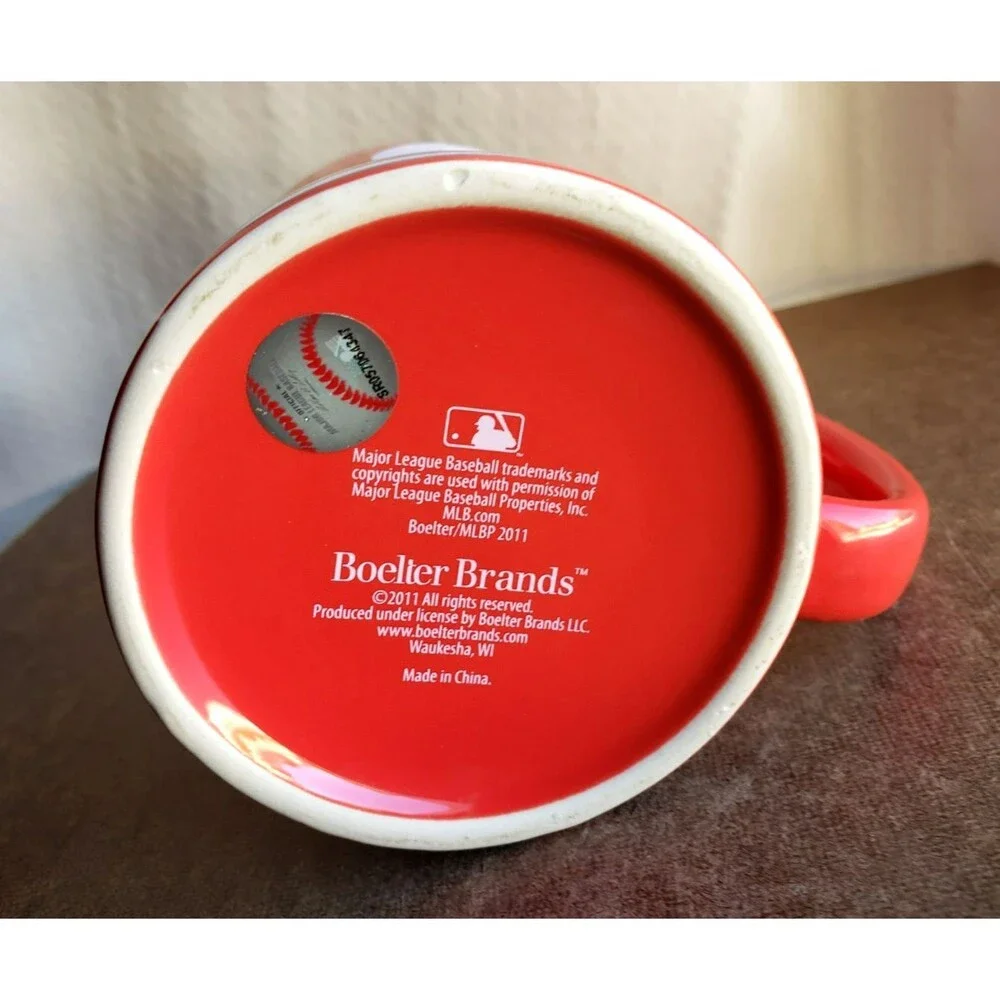BOELTER BRANDS PHILADELPHIA PHILLIES MLB Ceramic Coffee MUG 14 Oz Red TeaCup Fan